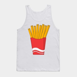 French Fries Drawing Tank Top